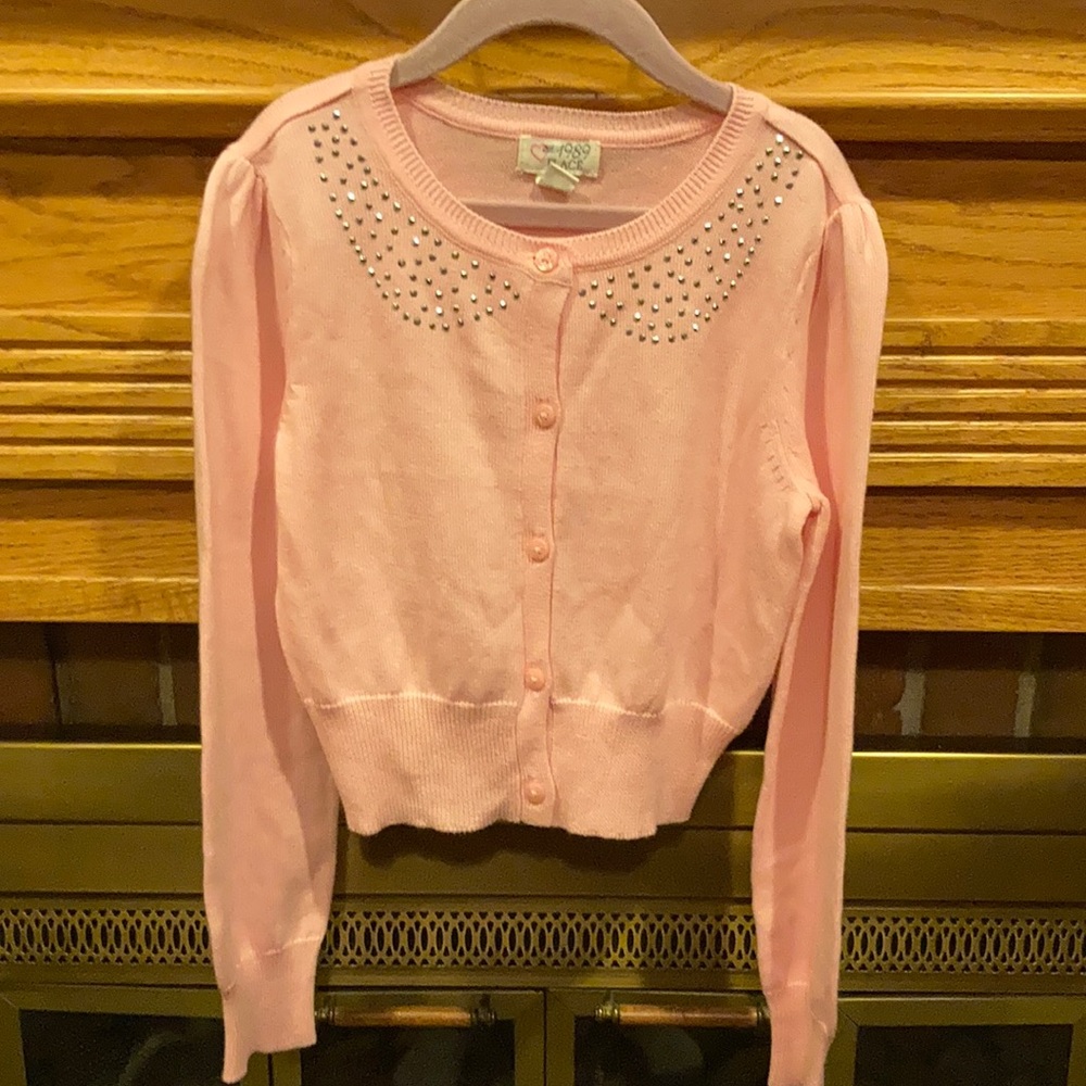EUC 7/8 Children’s Place pink cardigan